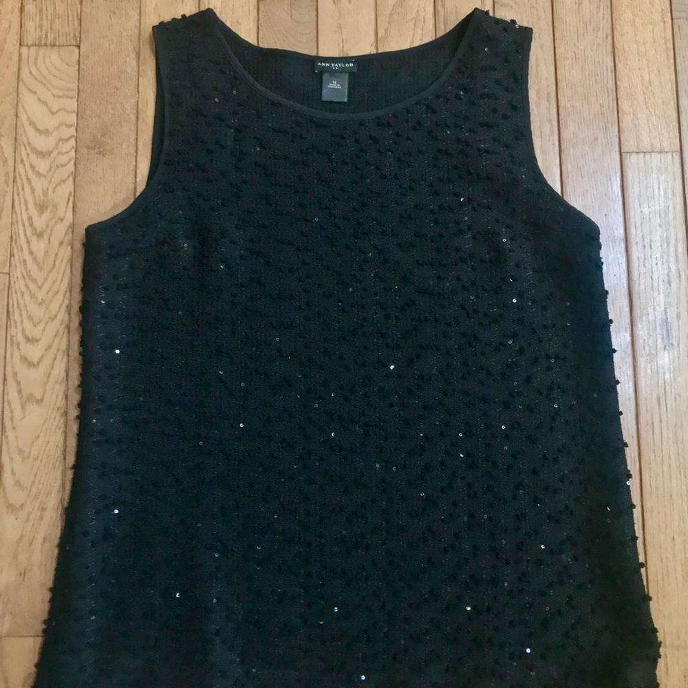 Ann Taylor Black tunic/tank top